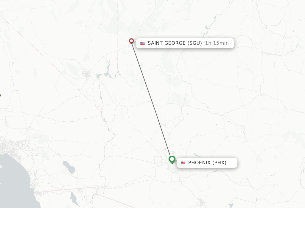Direct (nonstop) flights from Phoenix to Saint schedules