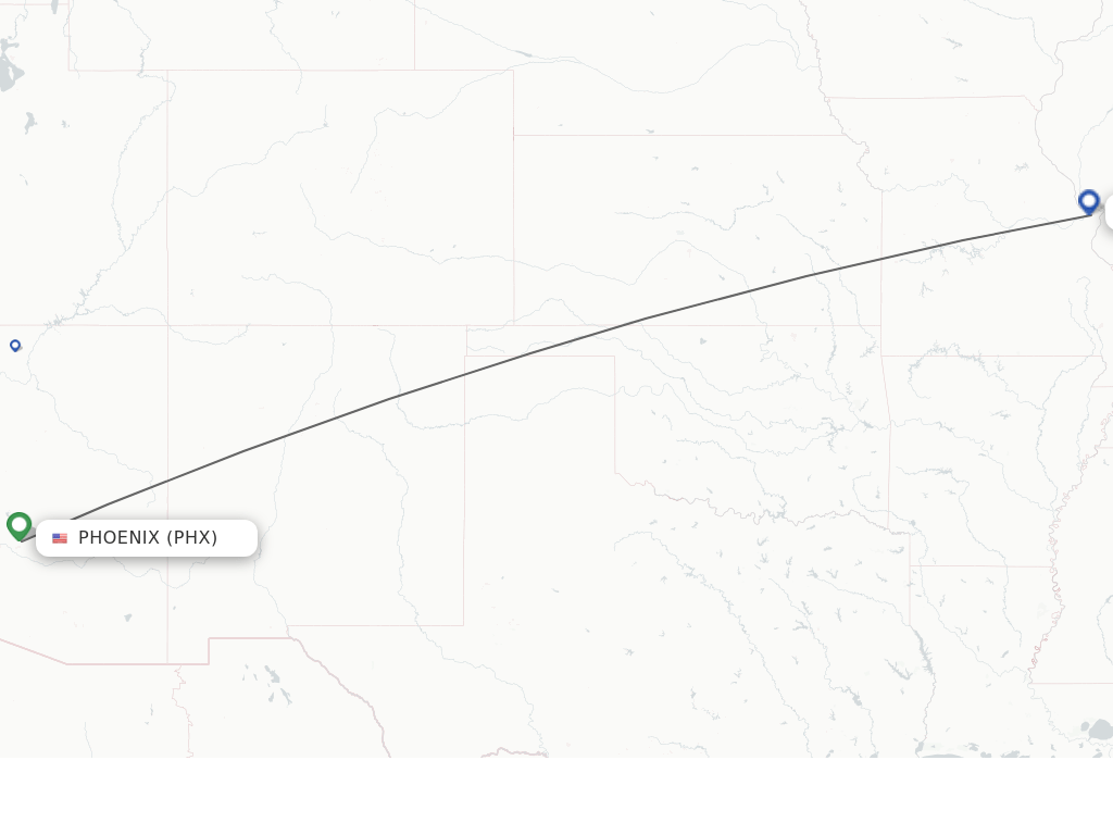 Direct (nonstop) flights from Phoenix to Saint Louis schedules