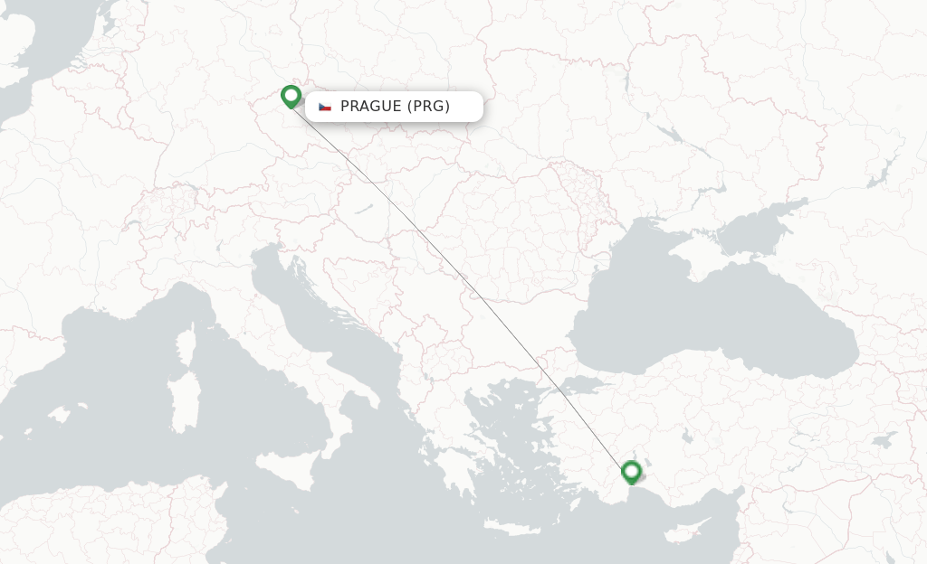SunExpress flights from Prague, PRG