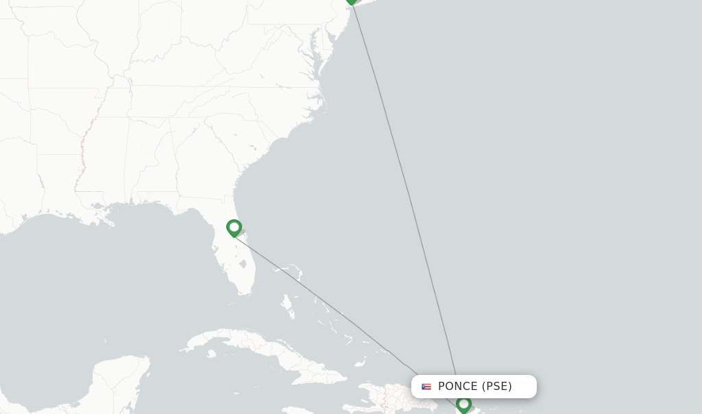 JetBlue flights from Ponce, PSE