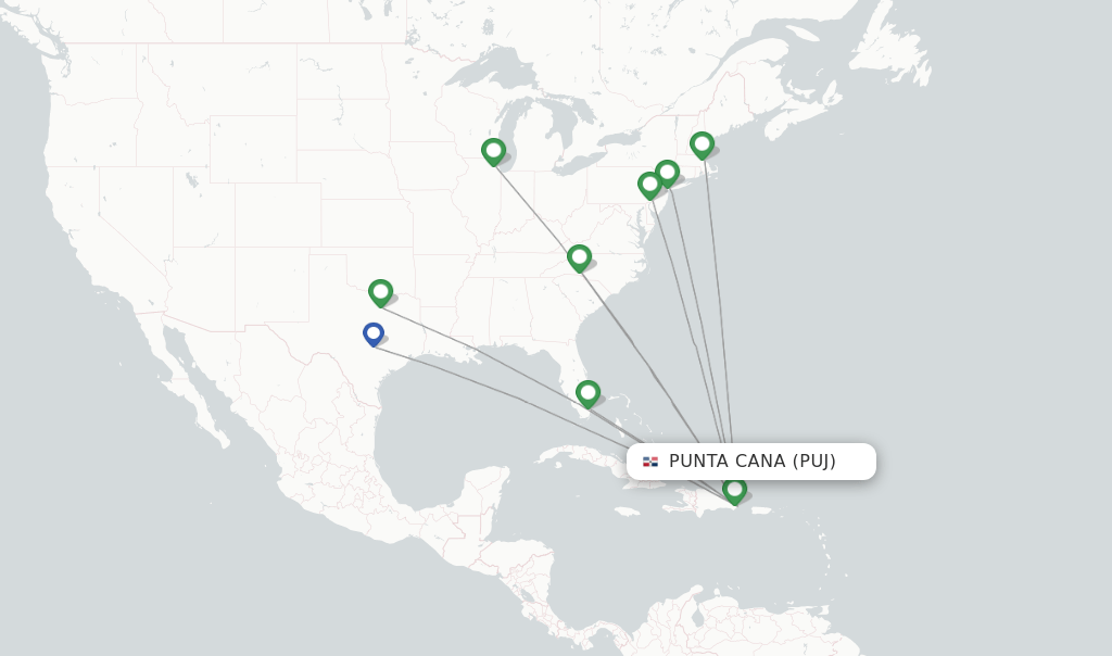 American Airlines flights from Punta Cana, PUJ