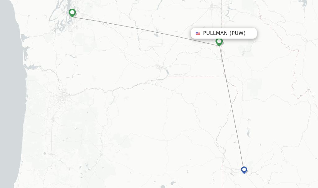 Alaska Airlines flights from Pullman, PUW