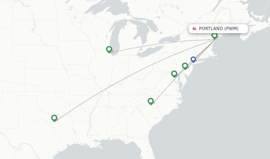 American Airlines flights from Portland, PWM
