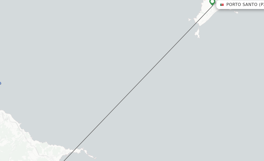 Direct (nonstop) flights from Porto Santo (Madeira) to Funchal