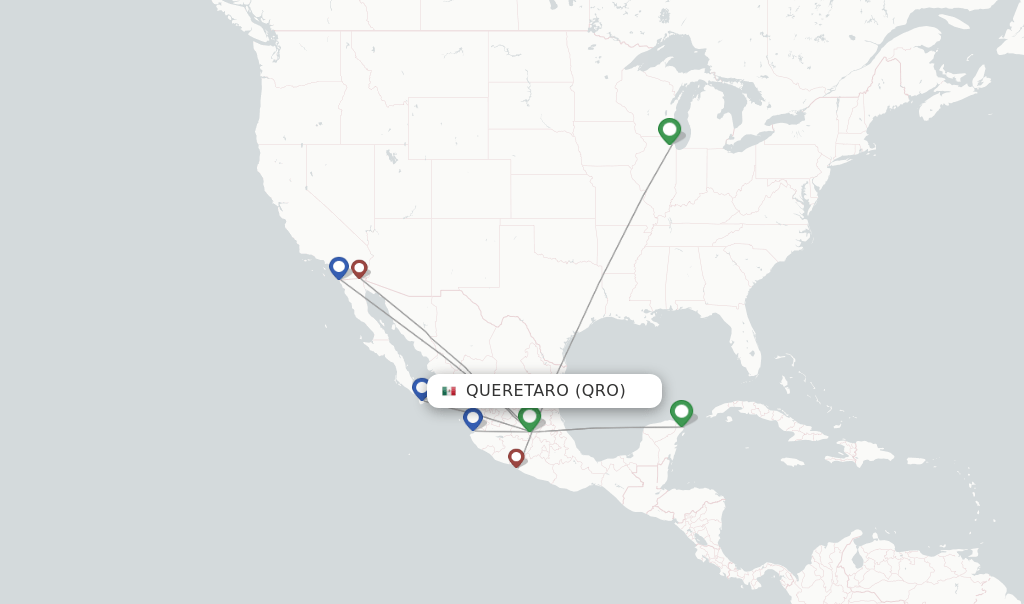 Volaris flights from Queretaro, QRO
