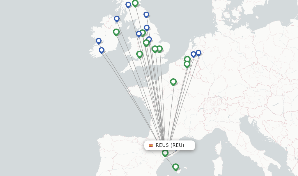 TUI Airlines Belgium flights from Reus, REU