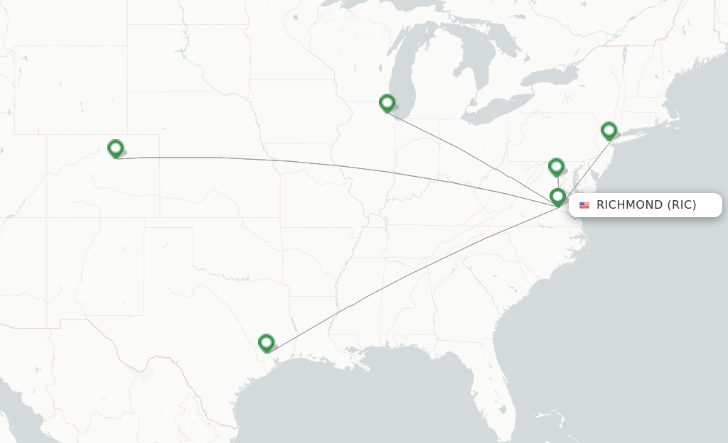 United flights from Richmond, RIC