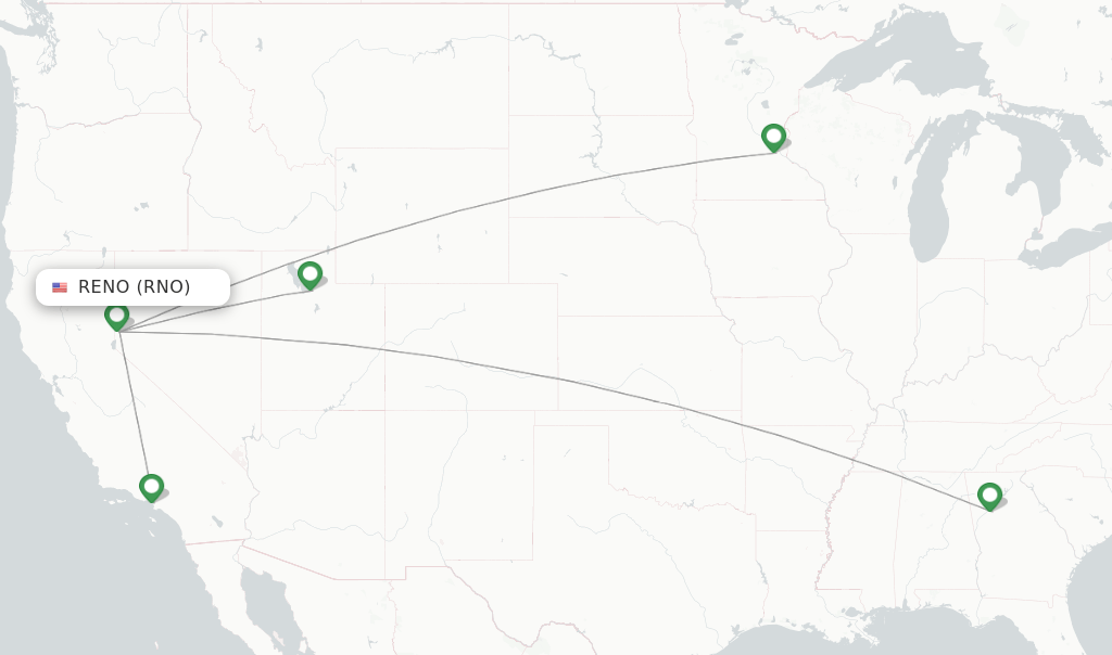 Delta flights from Reno, RNO