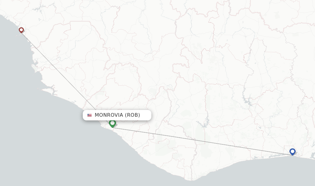 Air Cote D'Ivoire flights from Monrovia, ROB