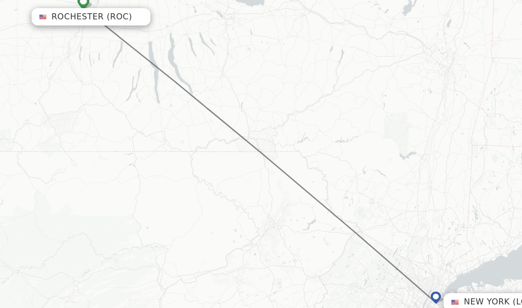 Direct (nonstop) flights from Rochester to New York schedules