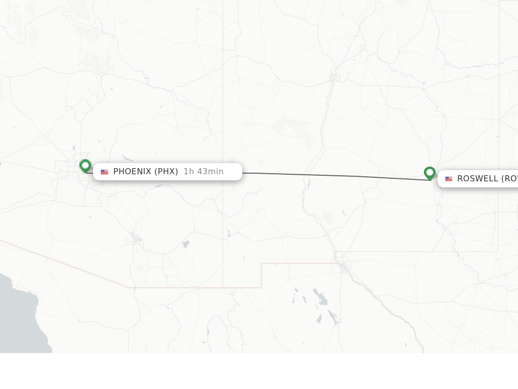 Direct (nonstop) flights from Roswell to Phoenix schedules