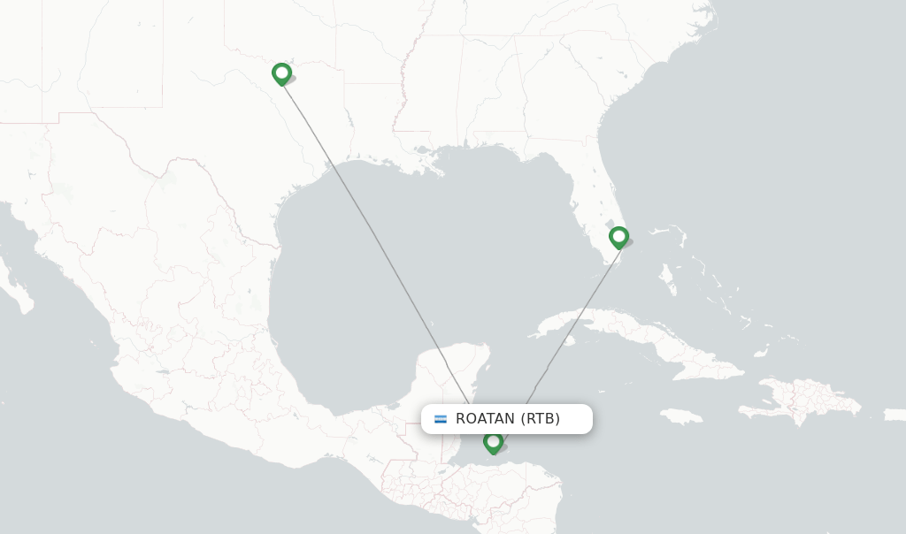 American Airlines flights from Roatan, RTB