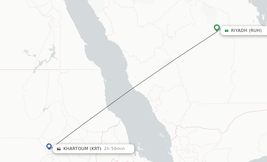 Direct (nonstop) flights from Riyadh to Khartoum schedules