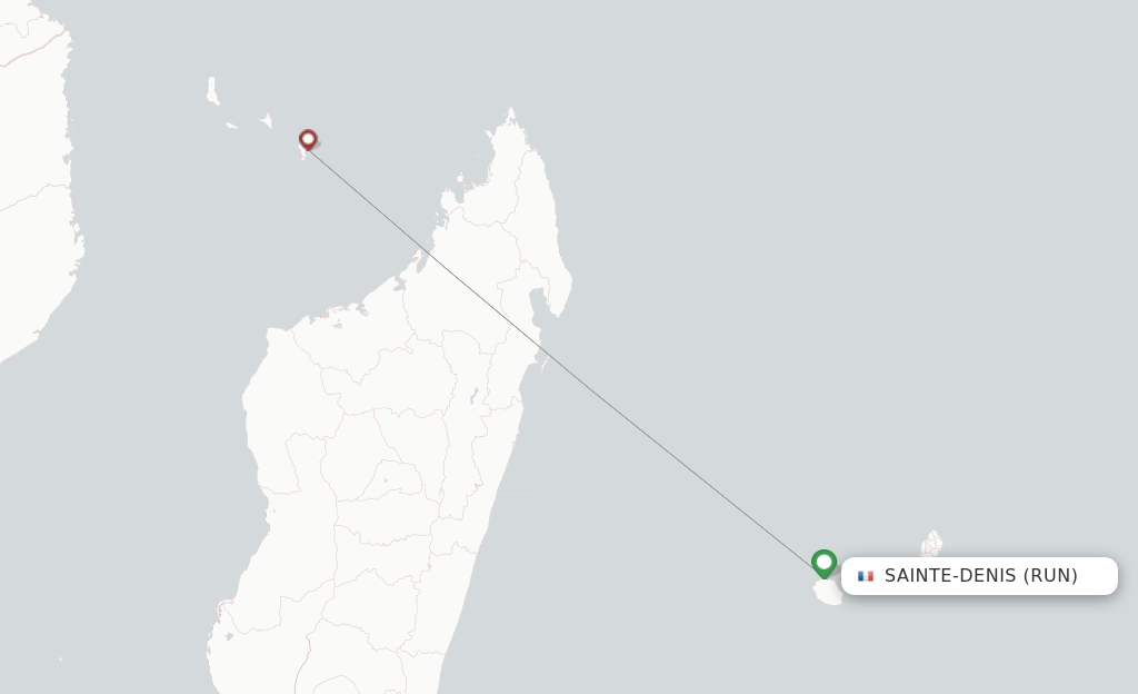 EWA AIR flights from Saint Denis de la Reunion, RUN