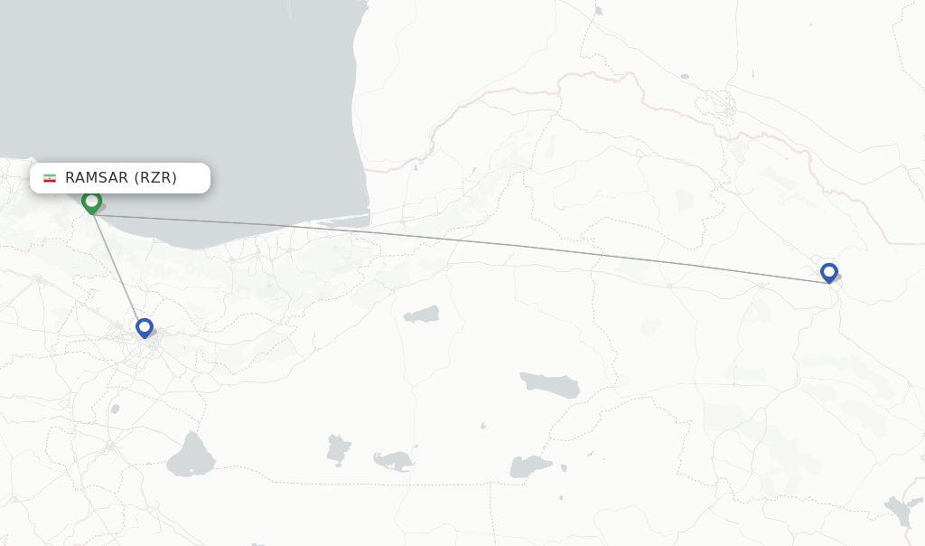 Direct (nonstop) flights from Ramsar to Isfahan schedules