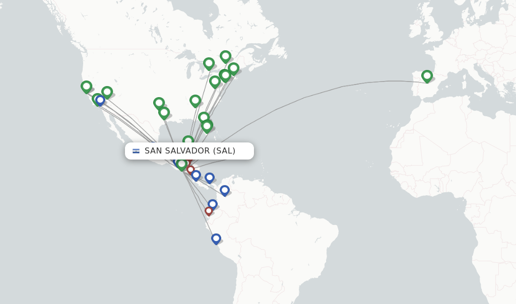 Delta flights from San Salvador, SAL