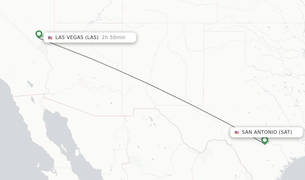 San Antonio To Las Vegas Map Gisela Ermengarde