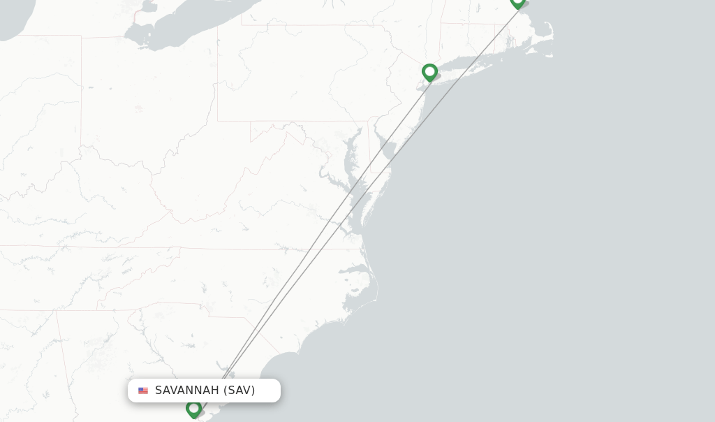 JetBlue flights from Savannah, SAV
