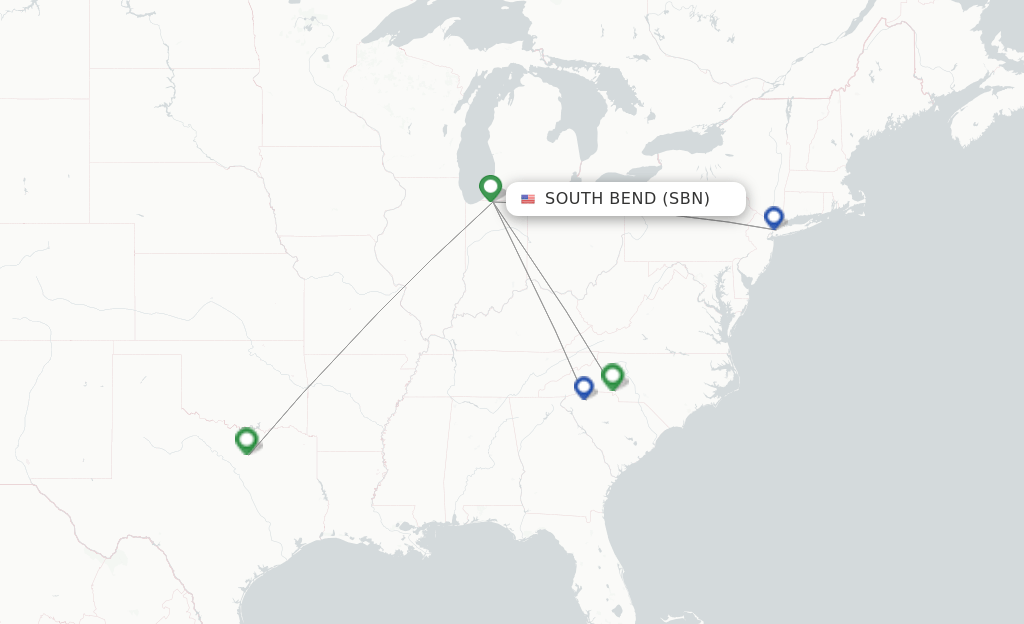 American Airlines flights from South Bend, SBN