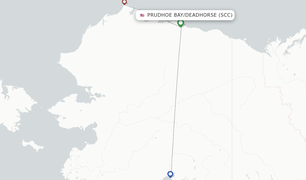 Alaska Airlines flights from Prudhoe Bay/Deadhorse, SCC