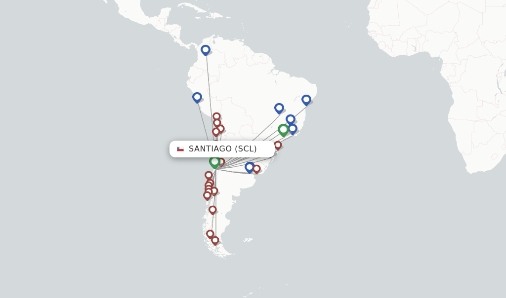 Sky Airline flights from Santiago, SCL
