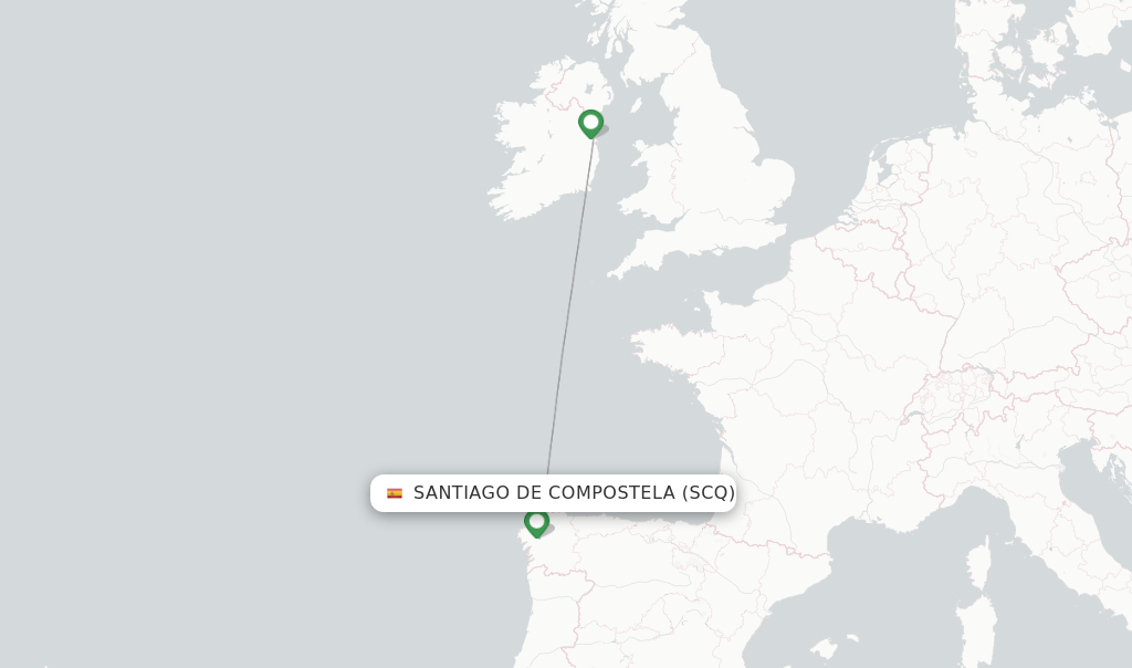 Aer Lingus flights from Santiago De Compostela, SCQ