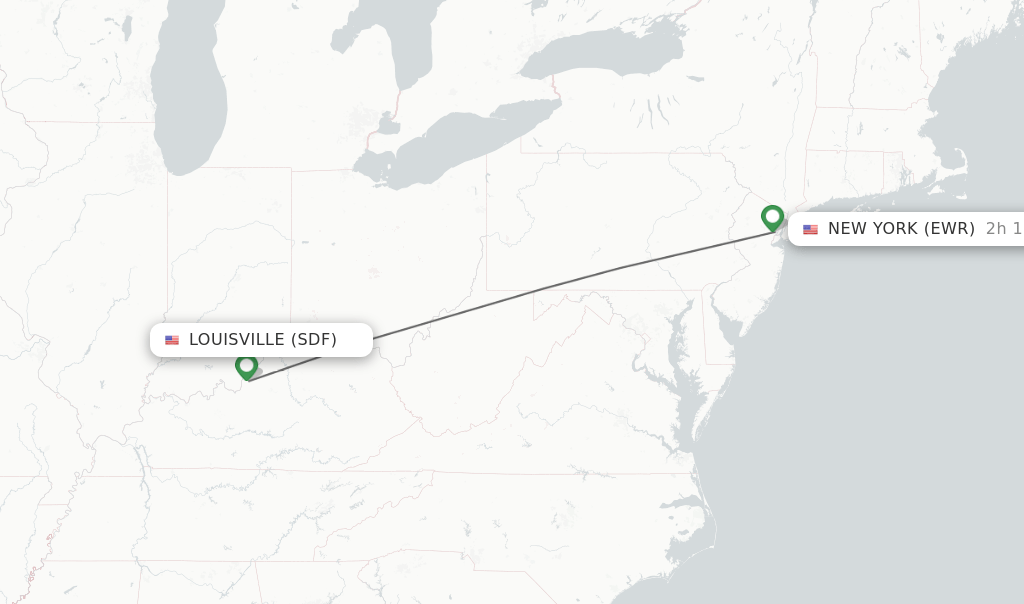 Direct (nonstop) flights from Louisville to New York schedules