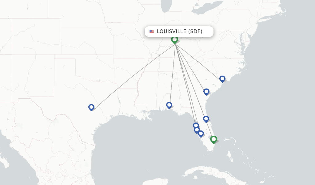 Allegiant Air flights from Louisville, SDF