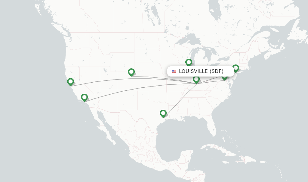 United flights from Louisville, SDF