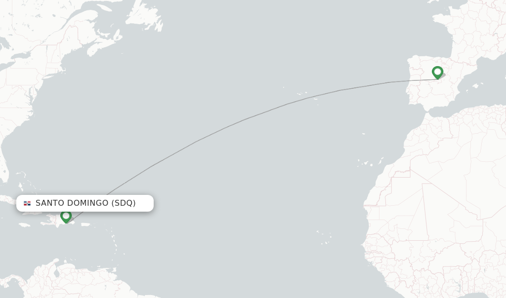 Air Europa flights from Santo Domingo, SDQ