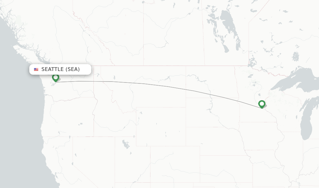 Sun Country Airlines flights from Seattle, SEA