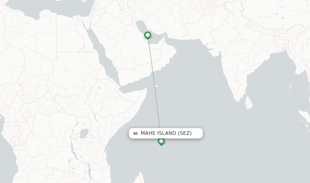 Qatar Airways flights from Mahe Island, SEZ