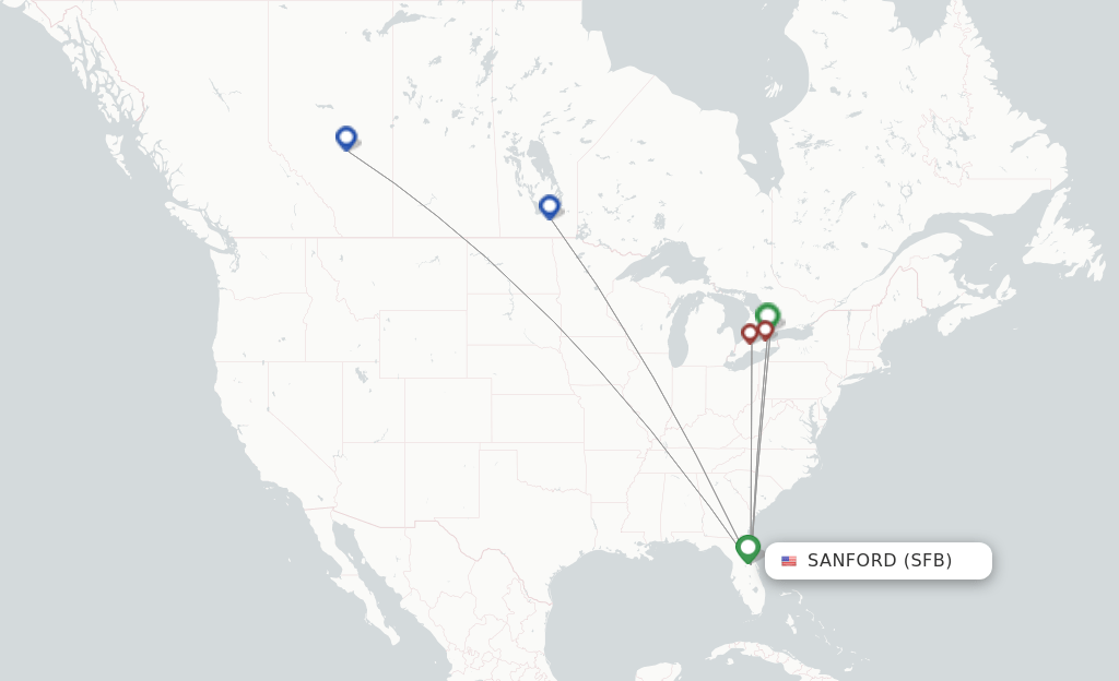 Swoop flights from Sanford, SFB