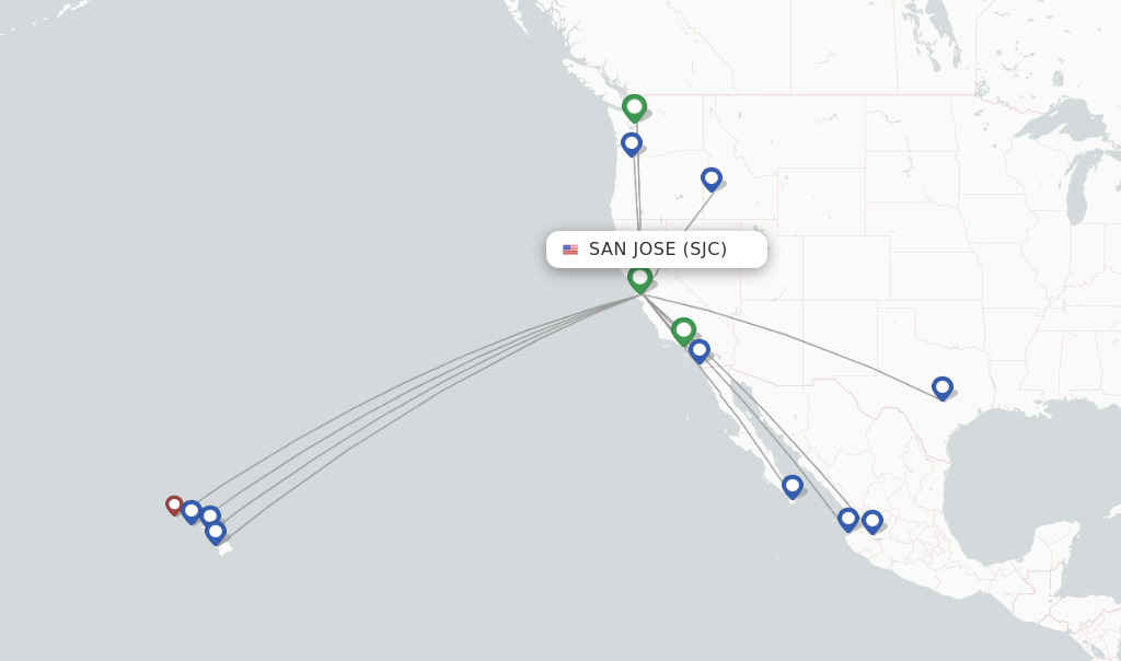 Alaska Airlines flights from San Jose, SJC