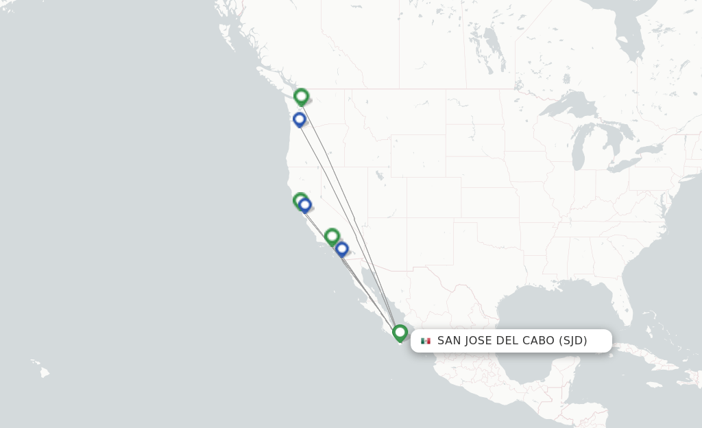 Alaska Airlines flights from San Jose Cabo, SJD