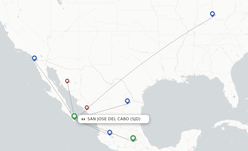 VivaAerobus flights from San Jose Cabo, SJD