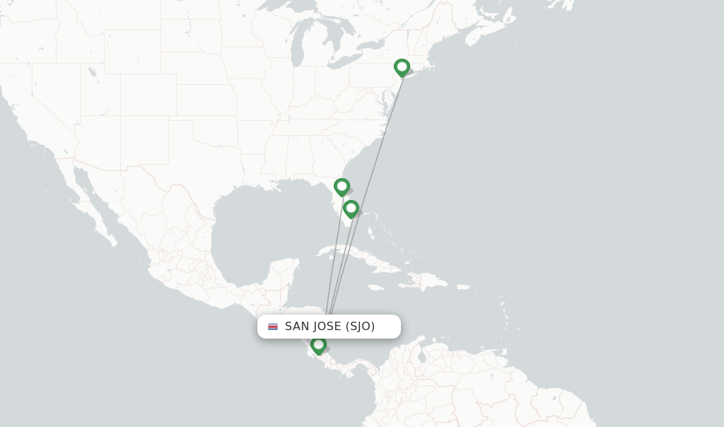 JetBlue flights from San Jose, SJO