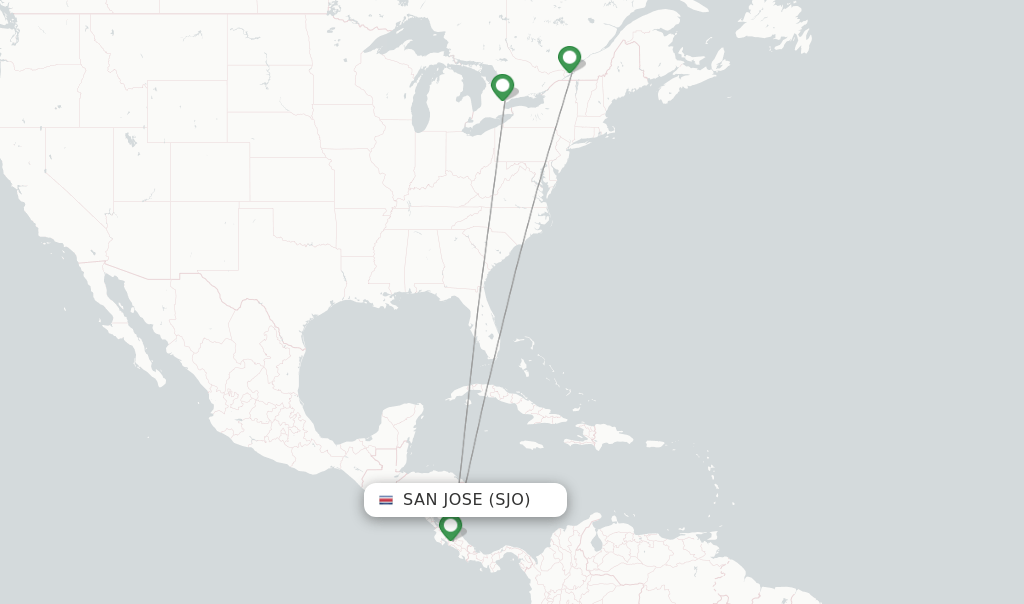 Air Transat flights from San Jose, SJO