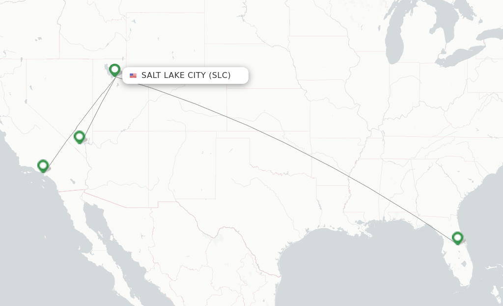 Spirit flights from Salt Lake City, SLC