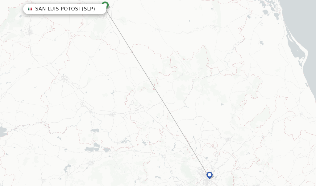 Aeromexico flights from San Luis Potosi, SLP