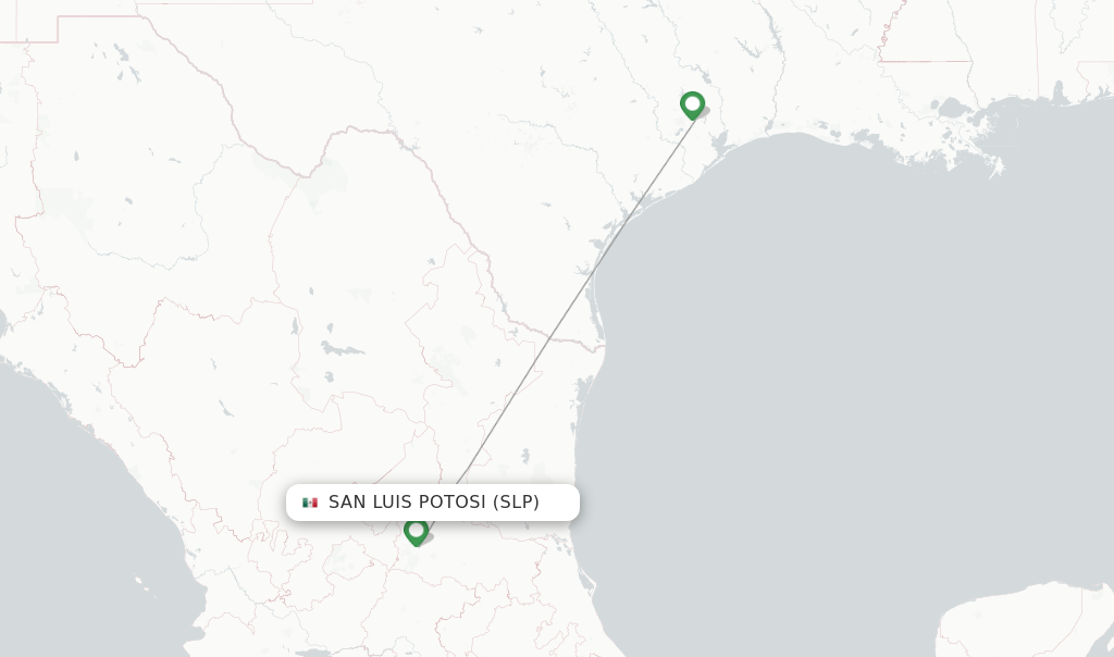 United flights from San Luis Potosi, SLP