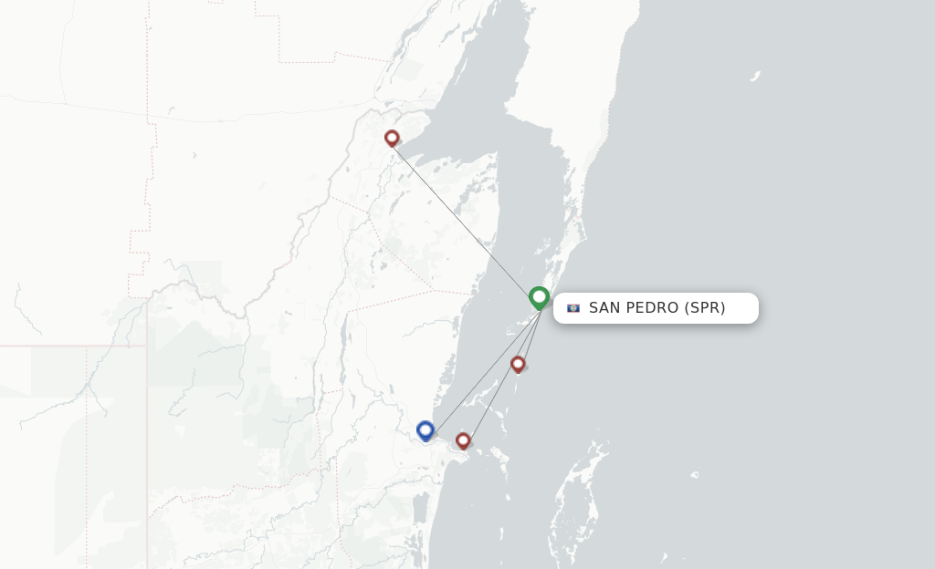 Tropic Air flights from San Pedro, SPR