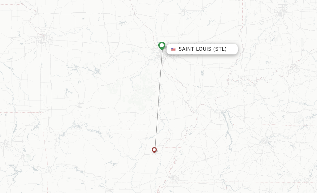 Southern Airways Express flights from Saint Louis, STL