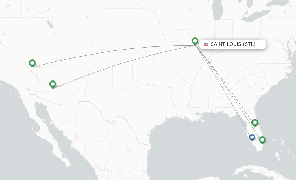 Spirit flights from Saint Louis, STL