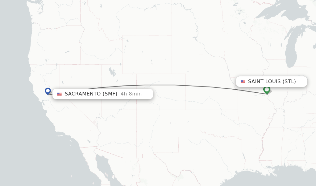Direct (nonstop) flights from Saint Louis to Sacramento schedules