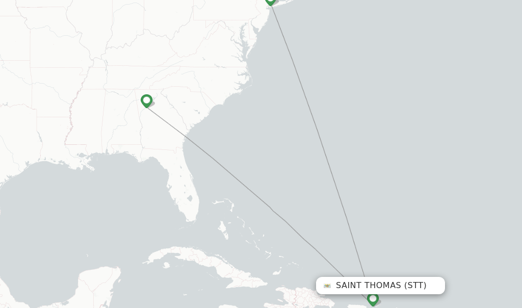 Delta flights from Saint Thomas, STT