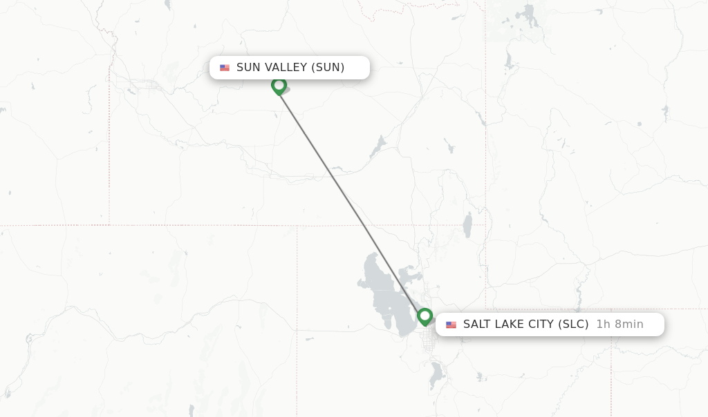 Direct (nonstop) flights from Sun Valley to Salt Lake City schedules