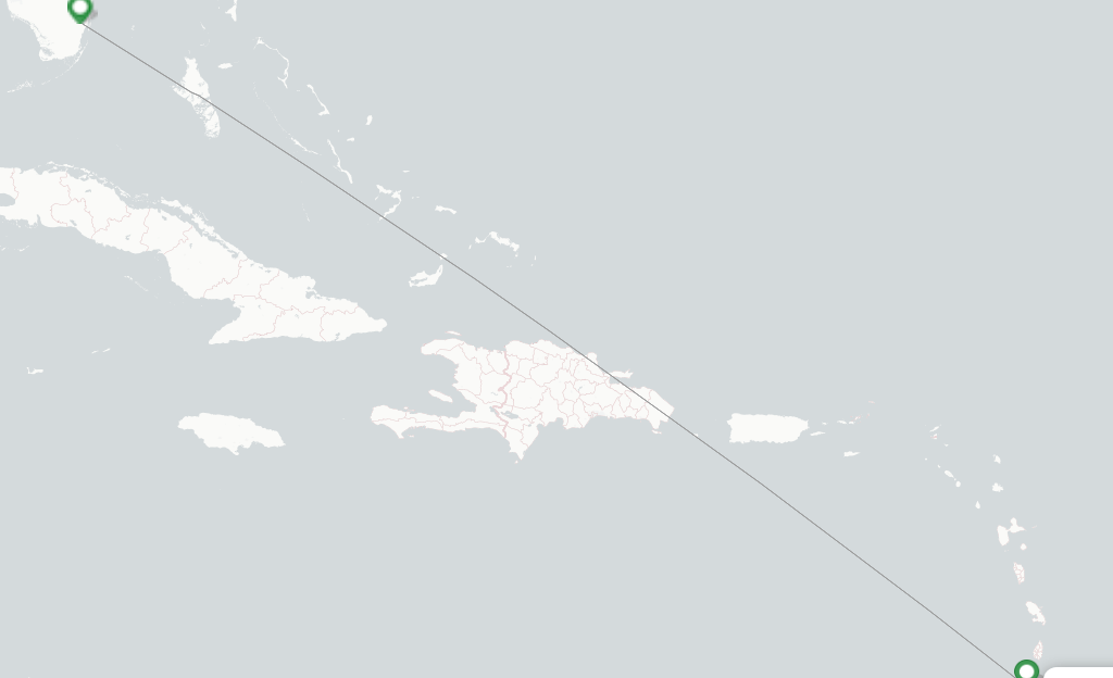 American Airlines flights from Saint Vincent, SVD