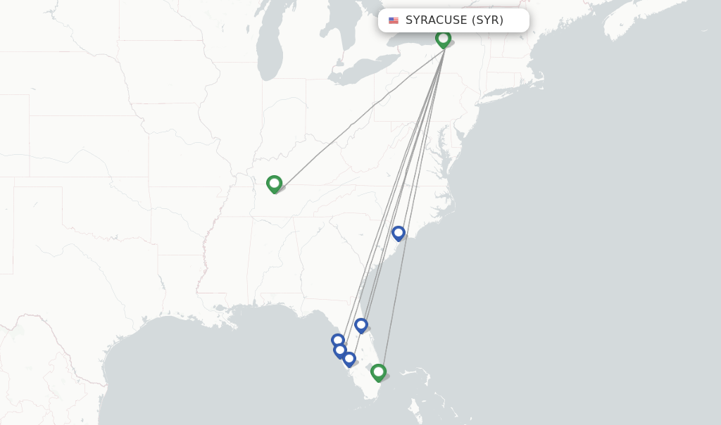 Allegiant Air flights from Syracuse, SYR