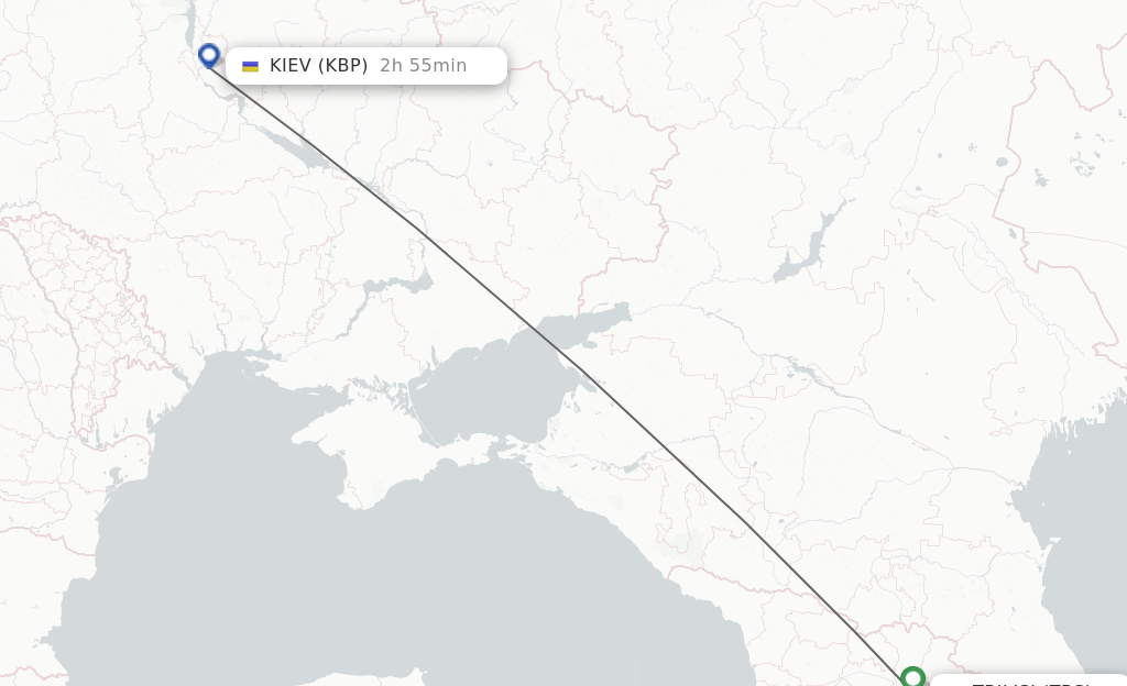 Direct (nonstop) flights from Tbilisi to Kiev/Kyiv schedules